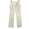 Unused Y's Washer Processing Boot Cut Pants S Ivory Youji Yamamoto Women Used