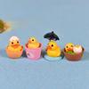 4PCS New Random Style Cute Duck DIY Creative Desktop Decoration Micro Landscape Accessories Bucket Duck Decoration Crafts Gifts