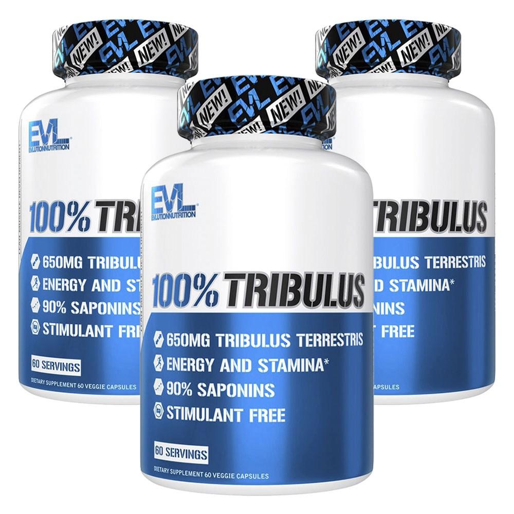 EVLUTIONNUTRITION Трибулус 650 мг Вегетарианские капсулы 60 таблеток 3 шт.
