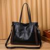 Women High Capacity PU Leather Totes Bags Casual Large Crossbody Bag Handbag