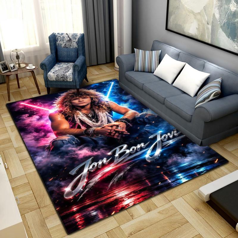 BON JOVI Carpet Rug for Living Room Bedroom Home Sofa Decoration,Kids play Non-slip Floor Mat