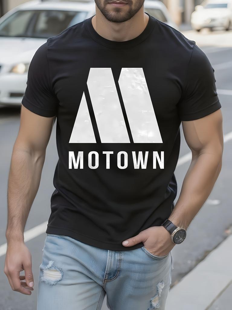 Vintage Motown Records Tshirt Retro Music Tee with Bold M...