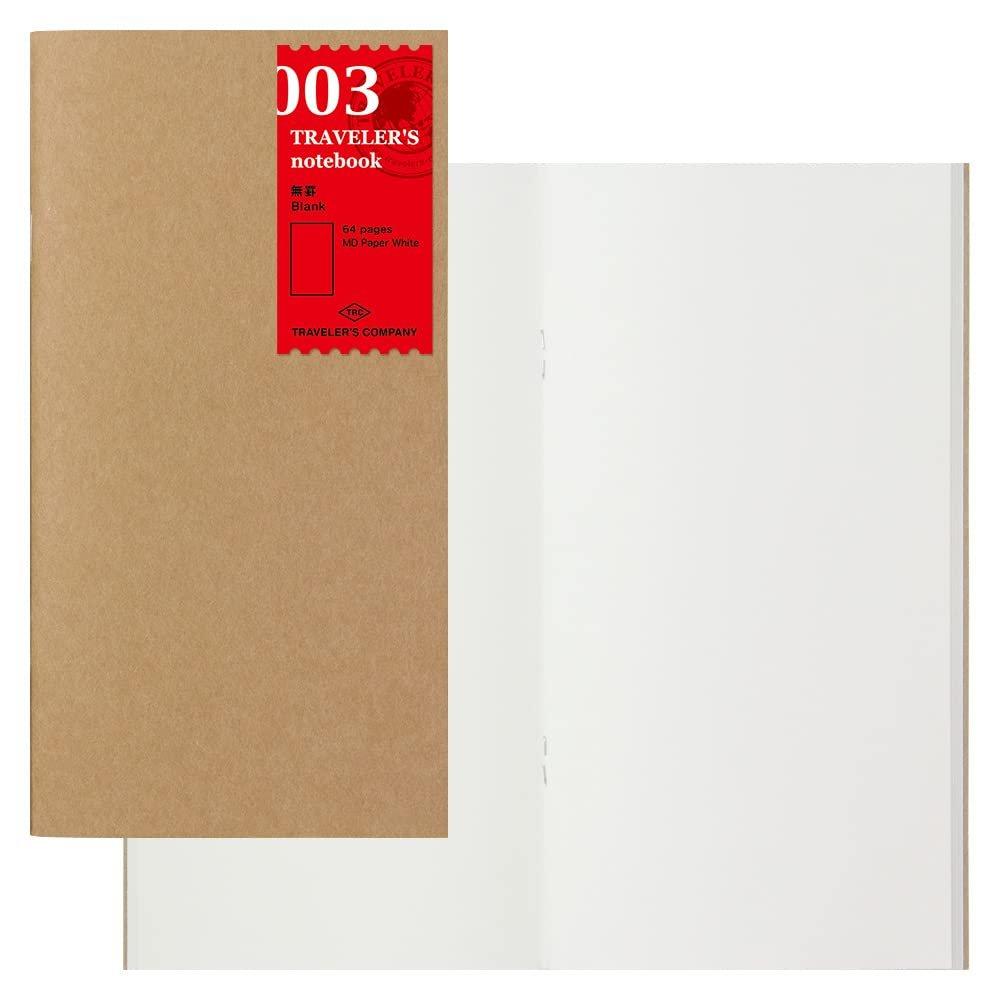 MIDORI Traveler's Notebook Refill Blank Paper Regular Size 2-Pack by DESIGNPHIL 14247006