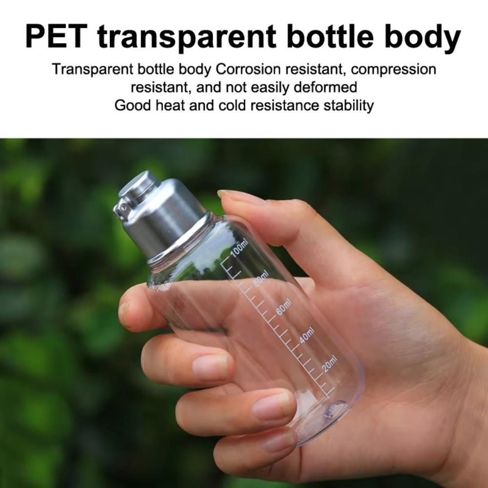 Transparent Fishing Storage Bottle 100ML Empty Vials Useful Fishing Lure Bottle Bait Storage
