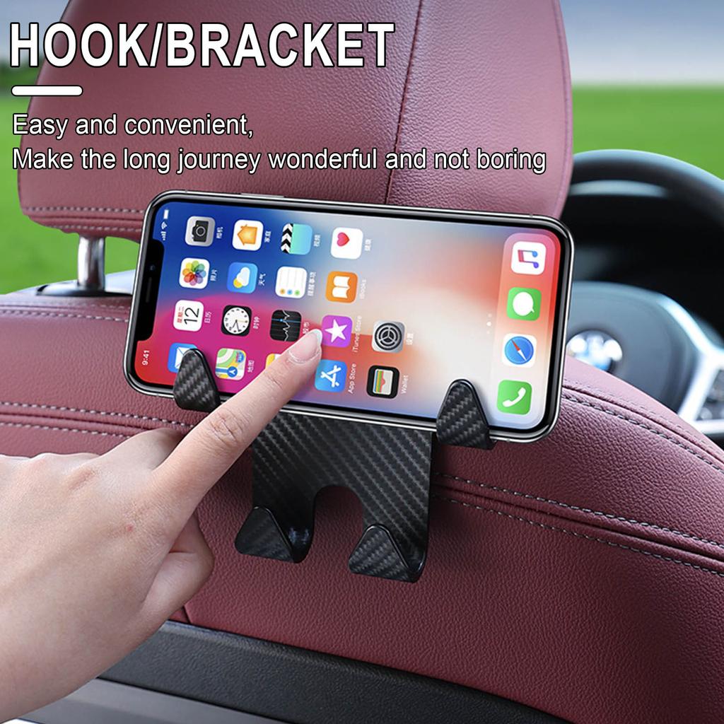 Multi-functional Two-in-one Vehicle-mounted Hook Wholesale Car Rear Mobile Phone Bracket Hook