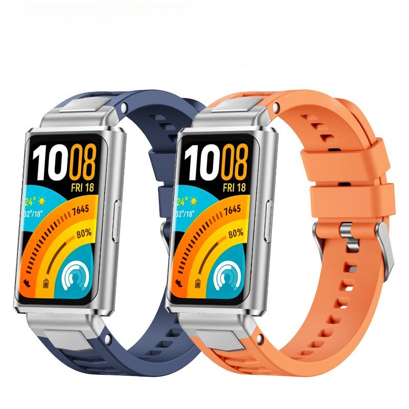 Силиконовый ремешок для huawei Band 11/11NFC Аксессуары Спортивный дышащий Браслет Наручный ремешок ремень pulseira correa для huawei band 11Pro/11ProNFC