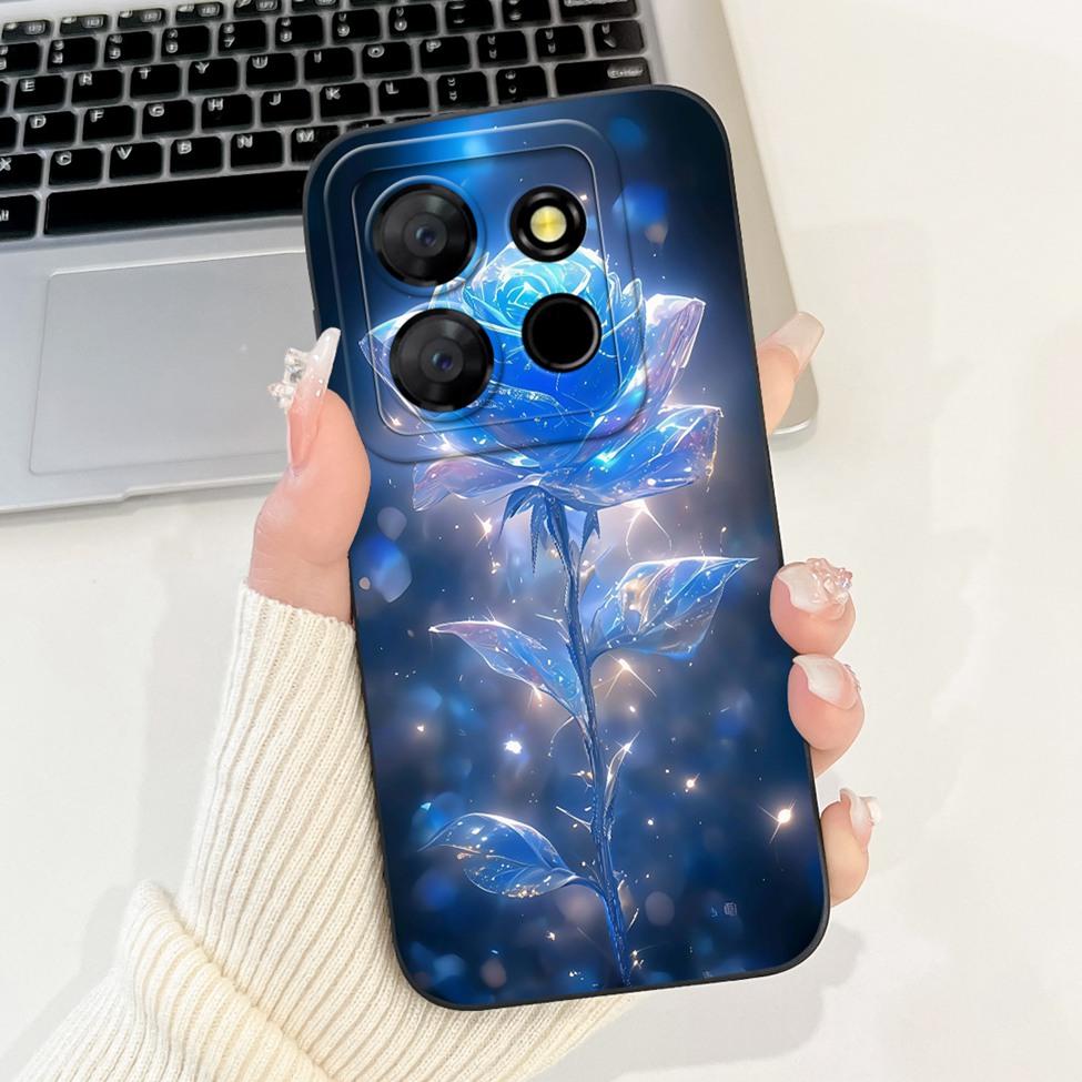 For ITEL A60s A662LM Case For ITEL A60 Cover Silicone Luxury Fashion Flowers Kawaii Girl Cute Shockproof Phone Case Bumper