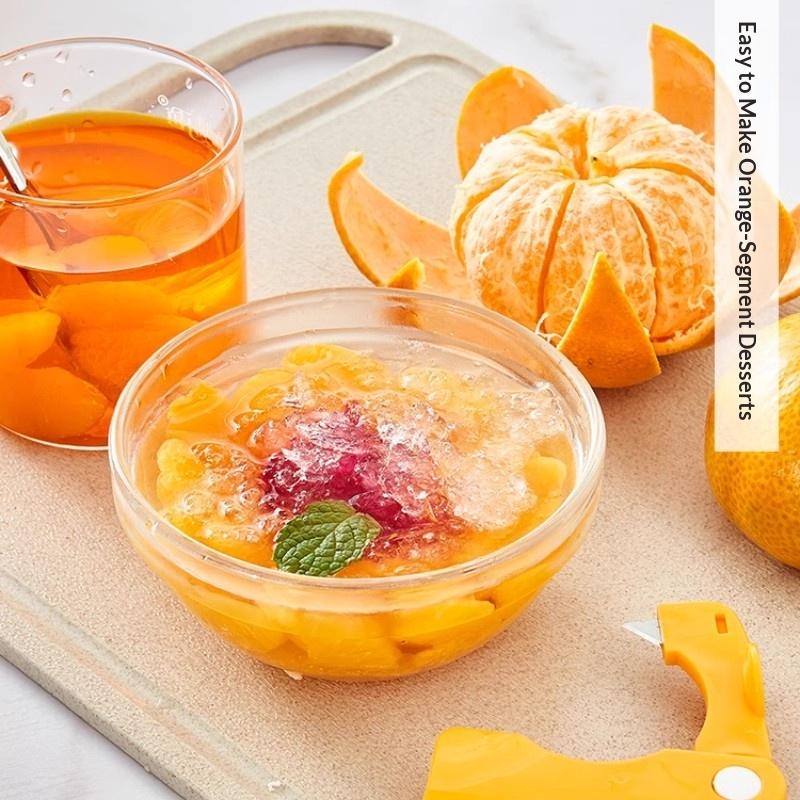 Foldable Orange Multifunctional Citrus Fruit Cutter Portable Lemon Grapefruit Peeling Tool Kitchen Gadget For Fruit Skin Remove7