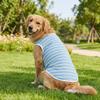 Round Neck Pet Striped T-Shirt Breathable Dog Sunscreen Vest Dog Cooling Vest  Postoperative Care