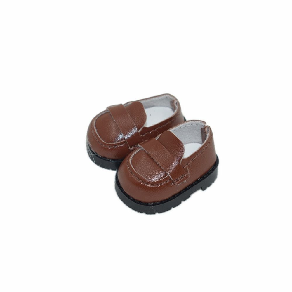 PU Leather Doll Clothes 10/20CM Mini Academic Style Shoes Doll Shoes  10/20cm Cotton Stuffed Doll