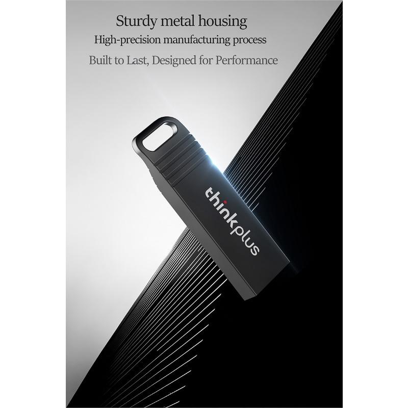 Портативный металлический USB-флеш-накопитель, ударопрочный диск thinkplus u usb2.0 u Lenovo 8 ГБ/16 ГБ/32 ГБ/64 ГБ небольшого размера MU221