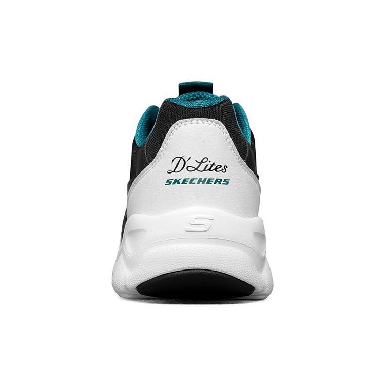 (WMNS) Женские кроссовки Skechers D'Lites Airy Low-Top Белый/Черный/Зеленый 896005-WGRN