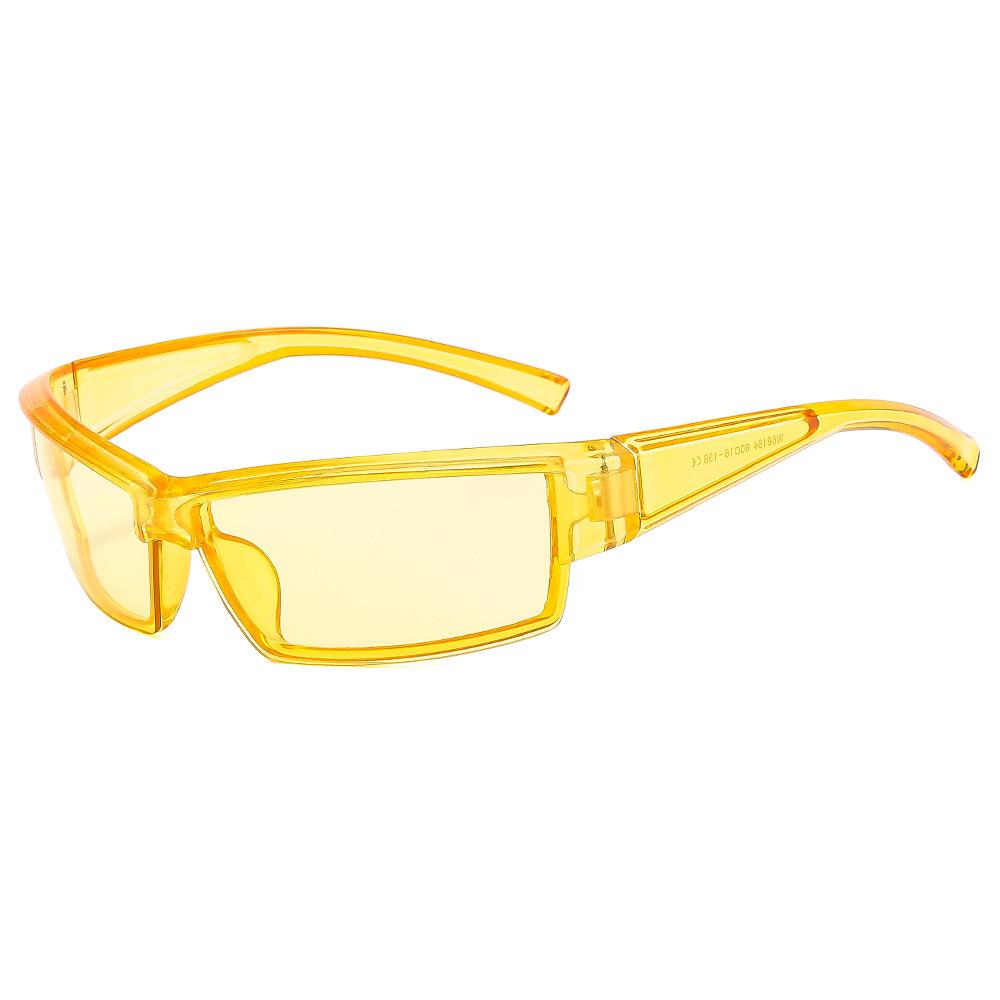 New Y2K Future Technology Sunglasses Cool Punk Style Hip Hop Glasses Men's Women's Personalized Concave Shaped