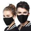 Хлопковая черная маска для лица K-pop, маска для рта и лица, защита от PM2.5, пылезащитная маска с 2 шт. угольным фильтром, корейская маска для лица, моющаяся маска для лица