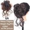 LUPU Synthetic Chignon Messy Curly Claw Hair Bun Scrunchy Fake False Hair Band Tail for Women Hairpieces Blonde Black Brown