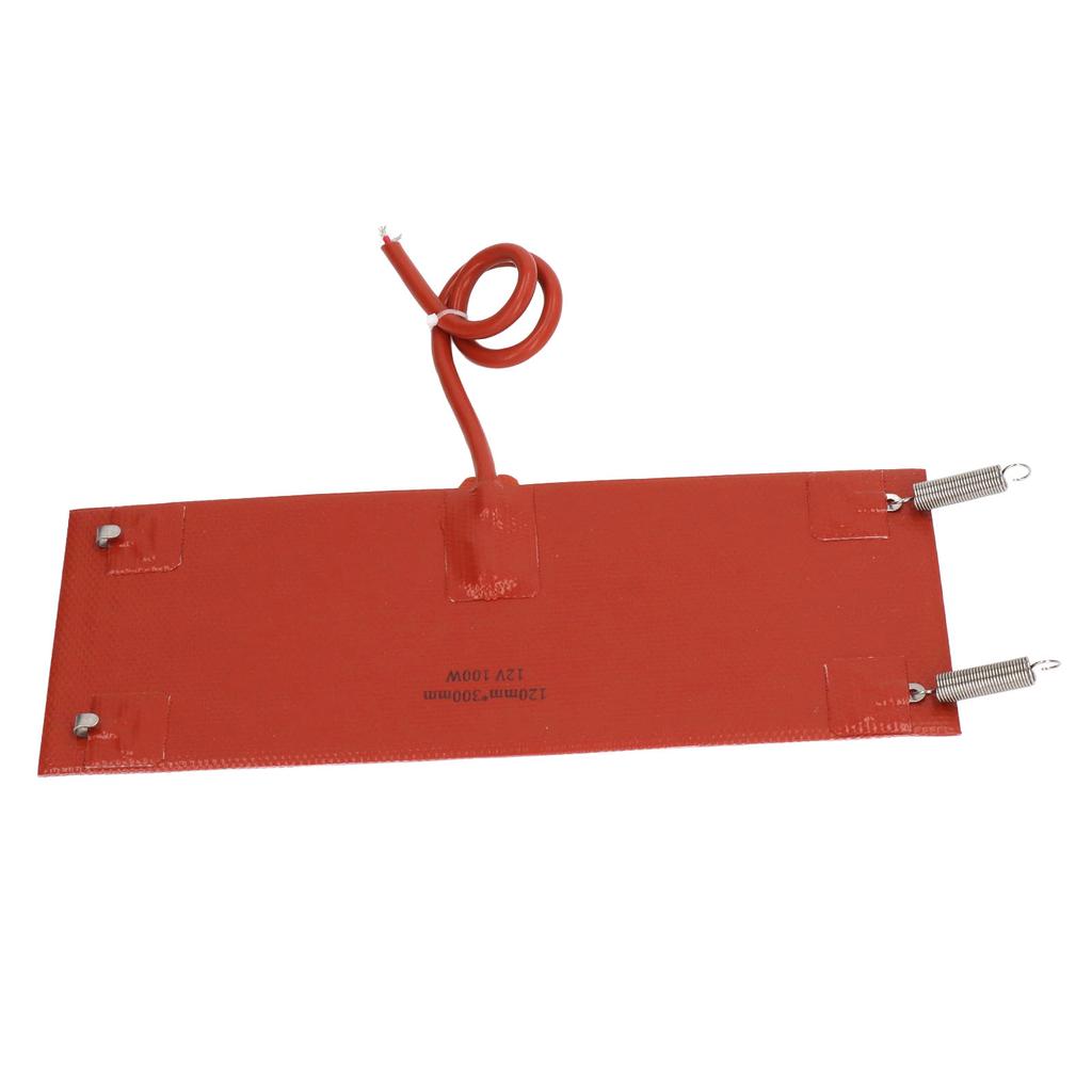 Silicone Heating Pad Waterproof Heater Mat Warmer 300x120mm 100W for Vehicle Car DC12V