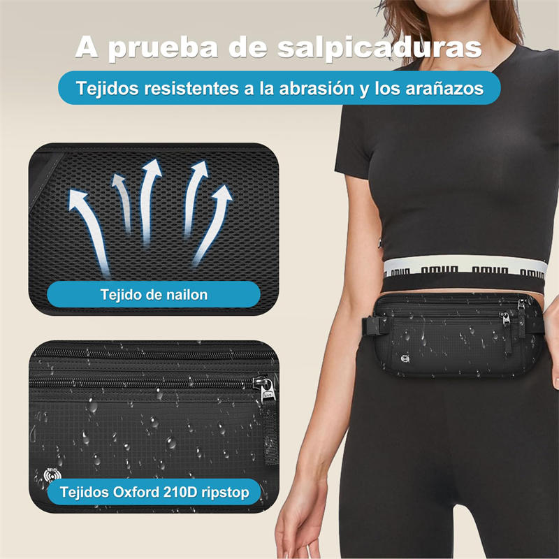 Сумка для паспорта и удостоверения личности, невидимая, водонепроницаемая, для мобильного телефона, поясная сумка с защитой от кражи, сумка для денег за границей, сумка для хранения