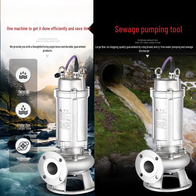 Stainless Steel Submersible Sewage Pump