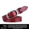 Buckle Alloy Elliptical Leather Women Belt For Fashion Casual Office Gift Use