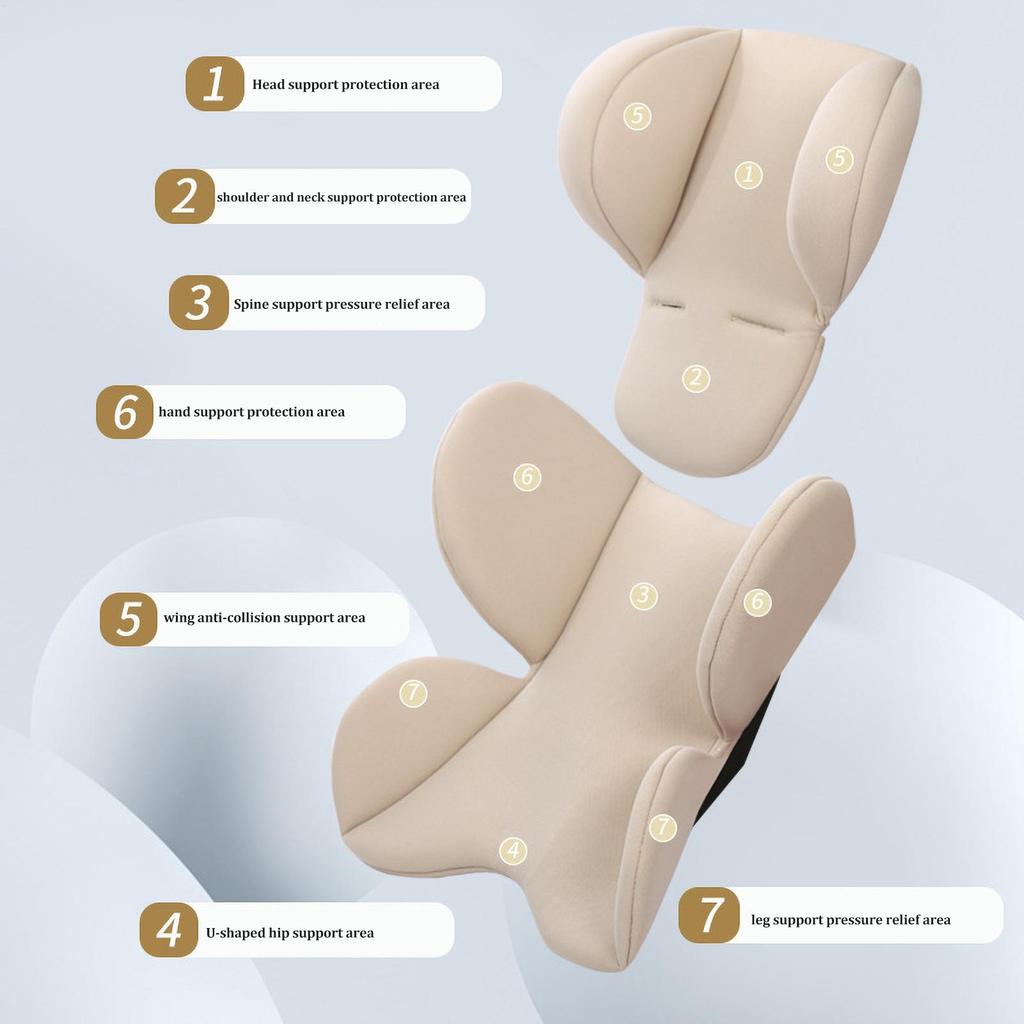 Поддержка головы для автокресла для новорожденных Мягкие подушечки для коляски Подушка-вставка для сиденья для головы и шеи Очень мягкая подушка-вставка для автокресла