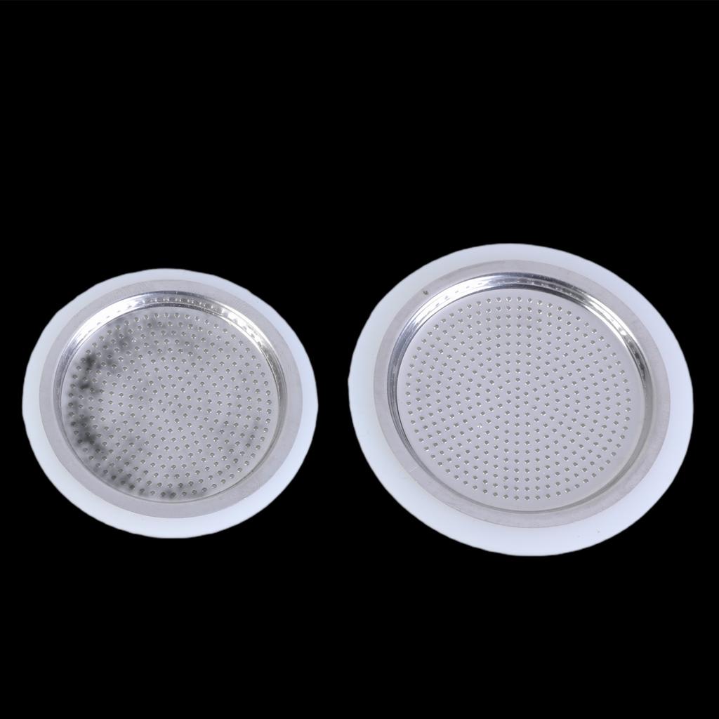 Coffee Machine Replacement Parts Stainless Steel Filter and Flexible Silicones Gasket Seal Espresso Maker Accessories