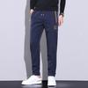 2024 Autumn Casual Pants For Men, Versatile, Loose, Sports Style, With Thick Velvet