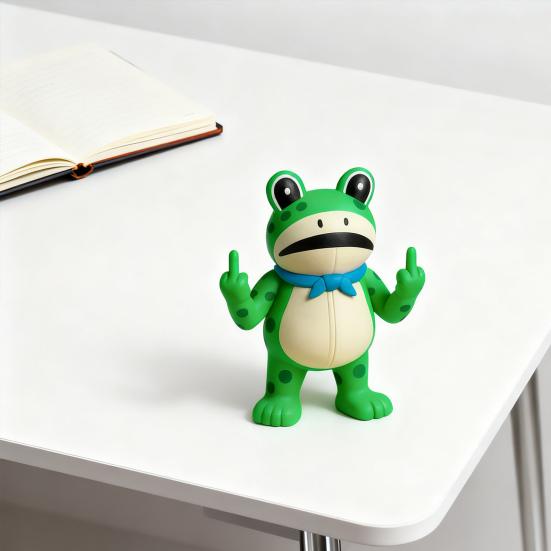 Portland Protest Frog Ornament 3D Printed Frog Figurine Collectible Symbol of Peace And Kind Protest Activism Gift Inspirational Frog Sculpture