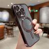 Подходит для магнитных чехлов для телефонов Ip16, Apple 15/14 Pro, гальванизированный Glitcha 12, со встроенной защитной пленкой для объектива, полностью защитный чехол