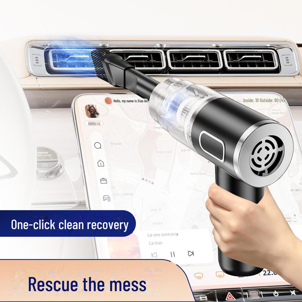 Портативный беспроводной воздуходув и пылесос — мощное всасывание, перезаряжаемый, для использования дома и в автомобиле