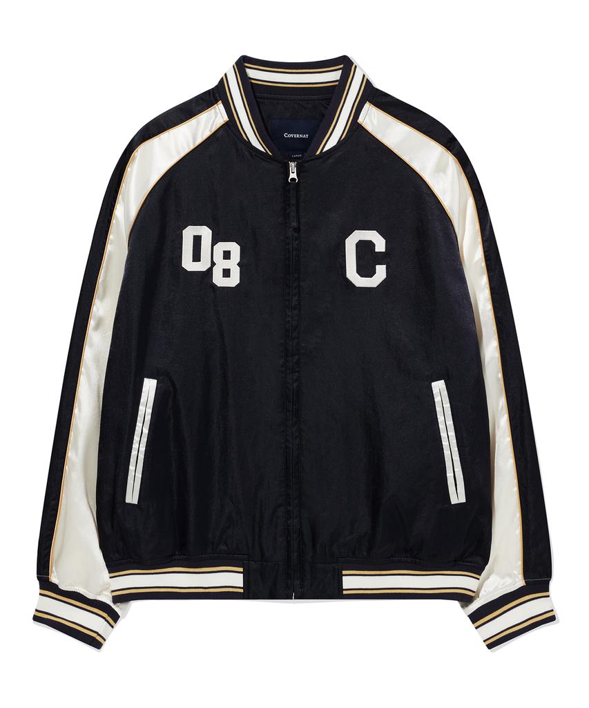 Covernat College Souvenir Sukajan Dark Navy