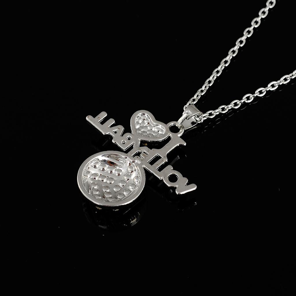 Быстро продаваемое модное спортивное ожерелье I LOVE VOLEYBALL ожерелье