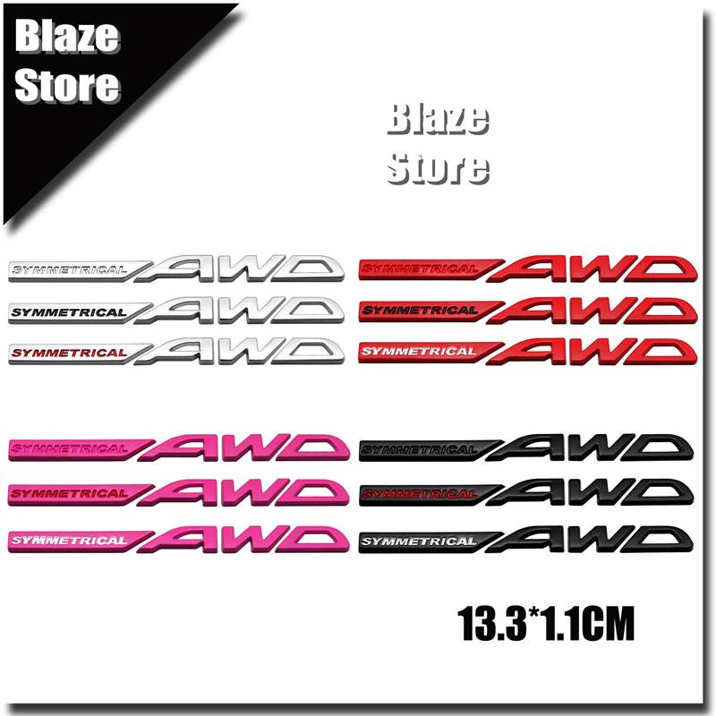 3D Металлическая Симметричная Эмблема AWD На Крышку Багажника Автомобиля Автомобильная Наклейка Для BRZ XV Outback Forester Asahi Panther WRX Impreza
