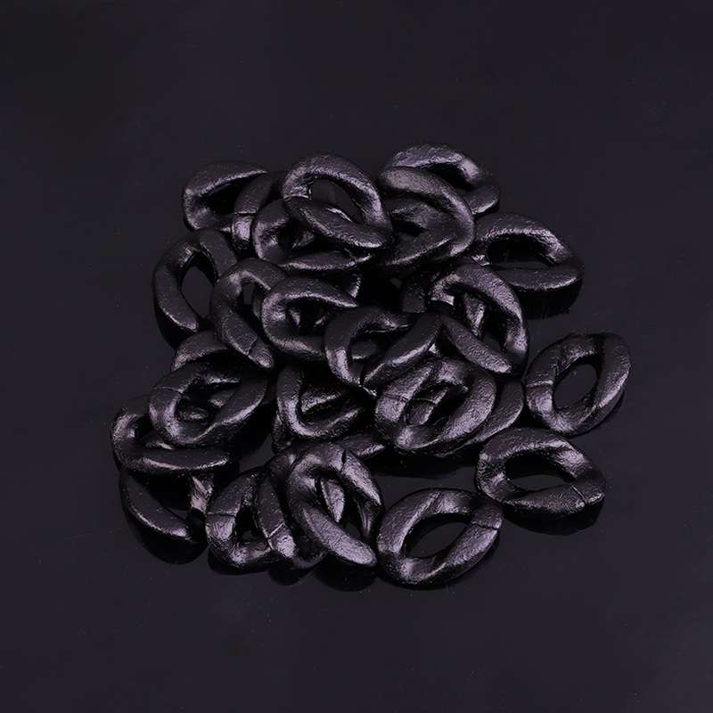 Acrylic Flat Twist Oval Open Ring Beads Connector Link Chain for Jewelry Making