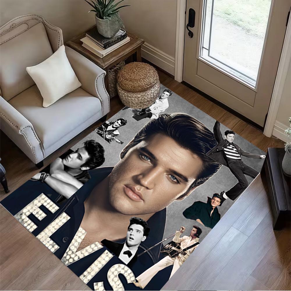 Elvis Presley: Rock Roll Area Rug Perfect for Entryway Decorate room Bedrooms Living Rooms Antislip Carpet Decorate Offices Spiritual Gift