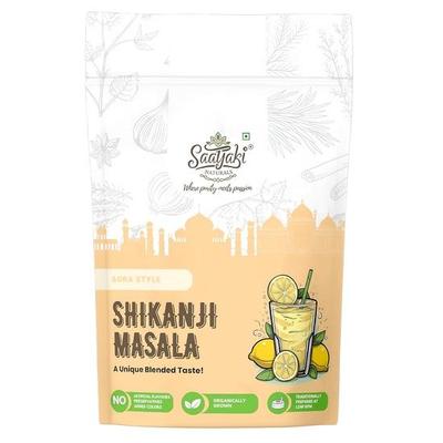 Saatyaki Naturals Шиканджи Масала - 50 г | Чистые и натуральные ингредиенты | Освежающий летний напиток с кислинкой | Порошок для Нимбу Пани | Без консервантов