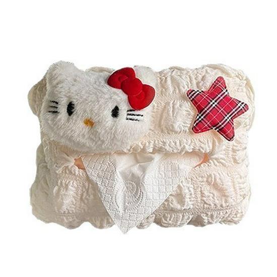 Hello Kitty Car Tissue Box - Cute Cartoon Hanging Interior Decoration