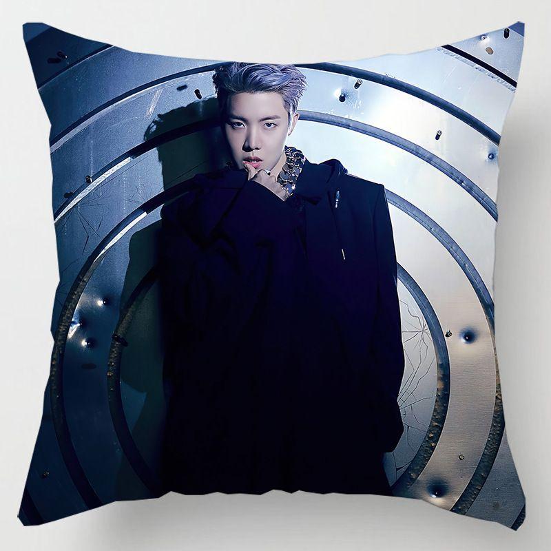 BTS 18 дюймов K-pop Bangtan Boys Наволочка Декоративная Мягкая Наволочка Персиковая кожа