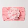 New Jacquard Baby Elastic Headband Cute Solid Color Flower Children's Headband Four Seasons Thin Baby Jewelry