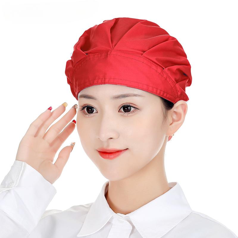 New Elastic Dustproof Cooking Cap Breathable Hotel Cook Cap Kitchen Hat Men Women Workshop Caps Chef Hat Restaurants Accessories