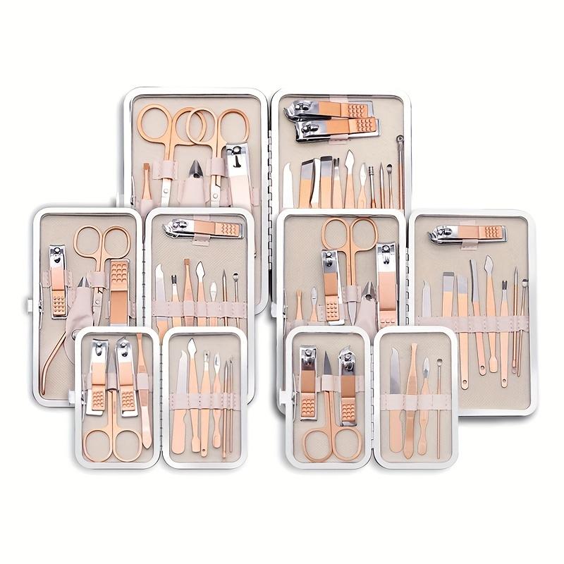 Профессиональный набор для маникюра и педикюра из нержавеющей стали - универсальный набор для ежедневного ухода за ногтями и салонного ухода!