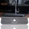 Silicone Faucet Mat Wrap Around Design Faucet Sink Splash Guard Dry Drying Pad for Kitchen Bathroom Counter Foldable Draining Tray Multipurpose Sink