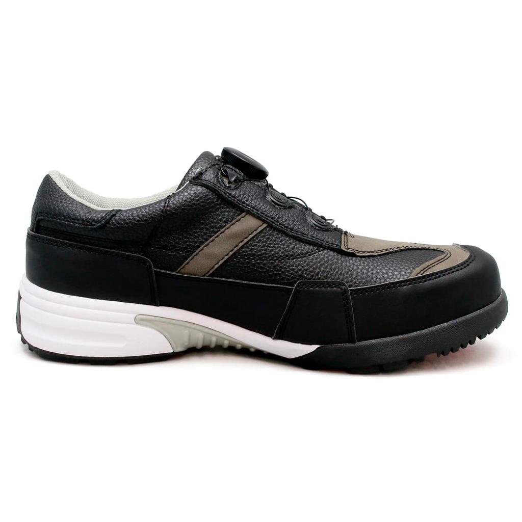 AL Men's Dial-Type Spikeless Golf Shoes, Waterproof, Non-Slip, Lightweight, Sizes 3E and 4E, Black, Size 27.0