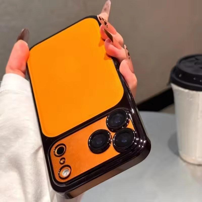 Роскошный кожаный прозрачный бронированный чехол с покрытием для iPhone 17 16 15 Pro Max 17Promax 16Pro Ударопрочный Премиальный Мягкий чехол из ТПУ и ПК