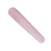 1pc Natural Quartz Crystal Face Massage Wand Stone Smooth Stick Massaging Tool Pink 100mm