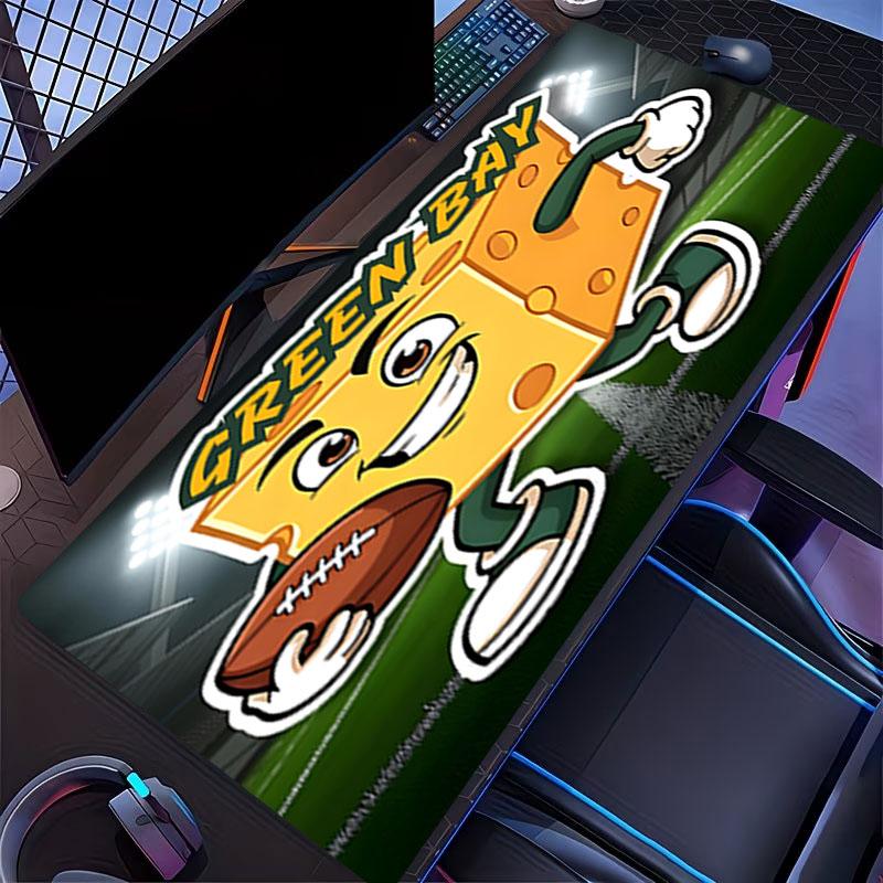 Green Bay Packers Print Mouse Pad, for Keyboard Pad Laptop PC Mat for Office Home Use, Desk Decor, Perfect Birthday Gift for Gamers