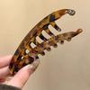 Large Size Tortoiseshell Pattern Ponytail Barrettes Plastic Banana Hair Clip  Headwear