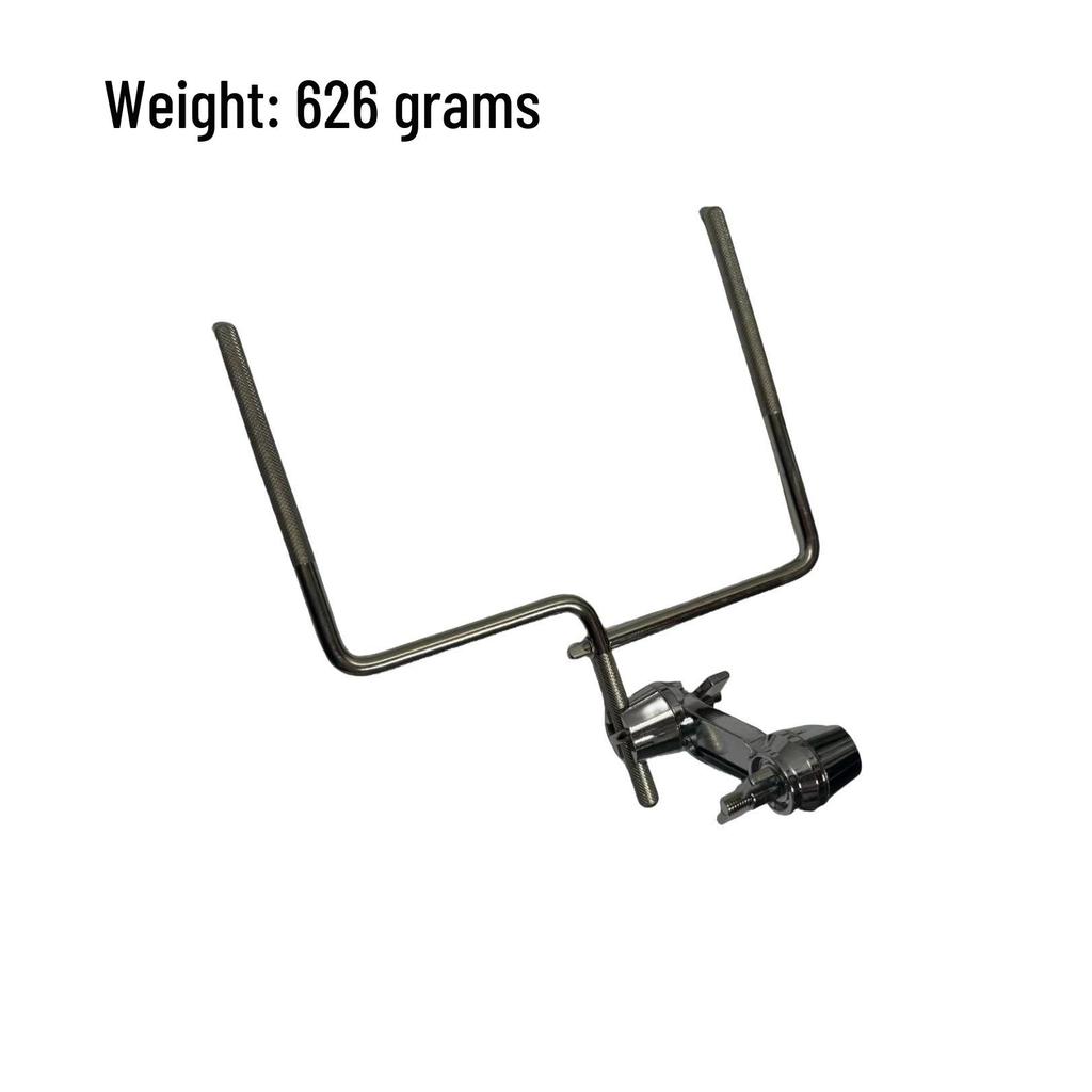 Universal Half-Quick Lock Rotating Cymbal Stand Extension with Angled Rod for Cowbell and Water Cymbal Mounting