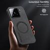 Luxury Leather Phone Cases For Xiaomi 14T Pro Magnetic Shockproof Case For Xiaomi 15 12T Pro Soft Frame For Magsafe Matte Cover