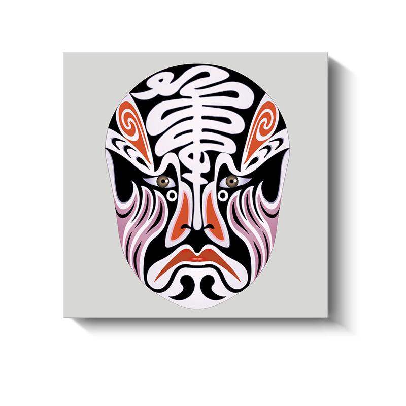 Новые китайские декоративные картины Сычуаньская опера Пекинская опера Маски Холст Плакаты и принты для украшения гостиной