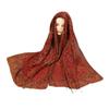 Tassels Sunscreen Shawl Ethnic Style Cashmere Scarf Retro Paisley Shawl  Women